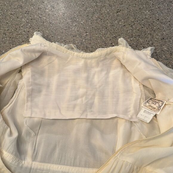 GUNNE SAX BY JESSICA 1970s Vintage Prairie Style Long Sleeve Maxi Dress - Picture 15 of 17